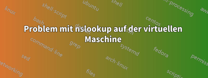 Problem mit nslookup auf der virtuellen Maschine