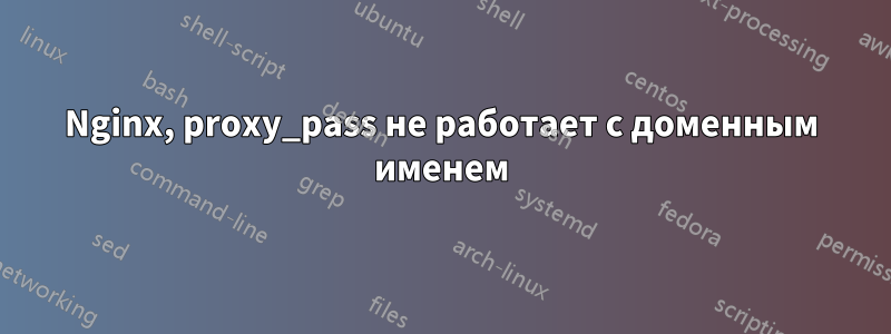 Nginx, proxy_pass не работает с доменным именем