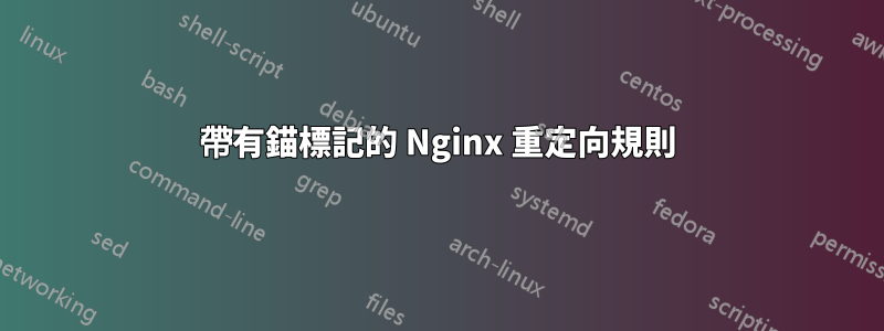 帶有錨標記的 Nginx 重定向規則