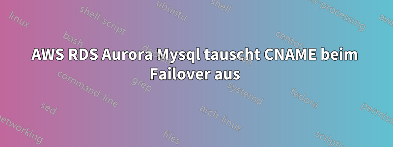 AWS RDS Aurora Mysql tauscht CNAME beim Failover aus