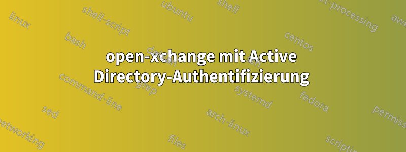 open-xchange mit Active Directory-Authentifizierung