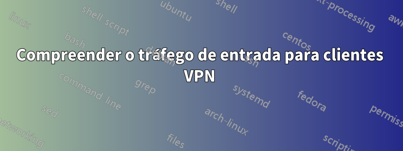 Compreender o tráfego de entrada para clientes VPN