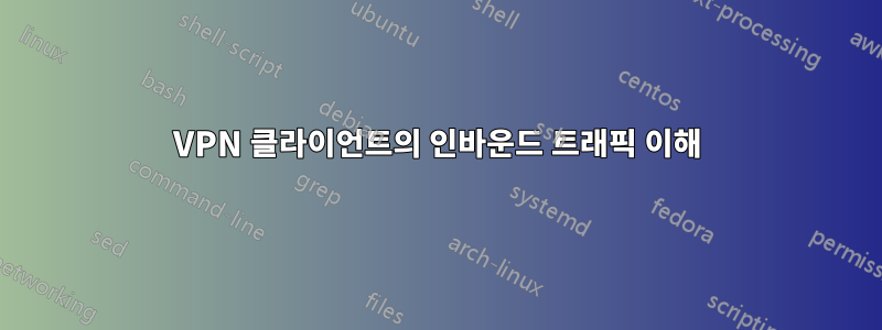 VPN 클라이언트의 인바운드 트래픽 이해