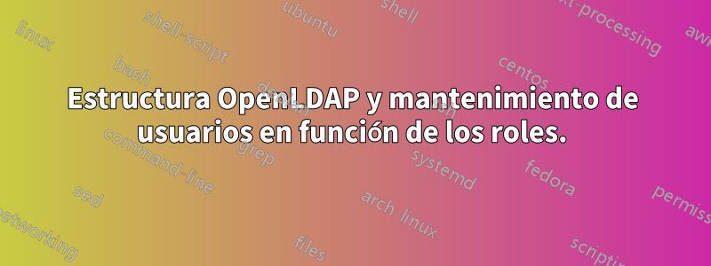 Estructura OpenLDAP y mantenimiento de usuarios en función de los roles.