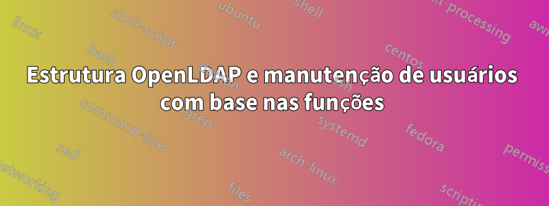 Estrutura OpenLDAP e manutenção de usuários com base nas funções