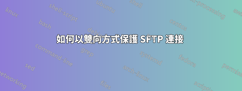 如何以雙向方式保護 SFTP 連接