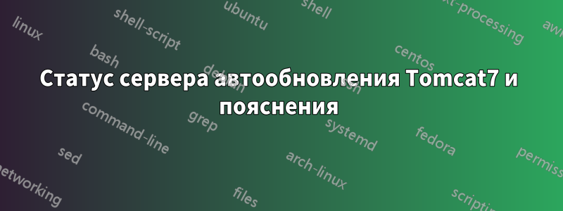 Статус сервера автообновления Tomcat7 и пояснения