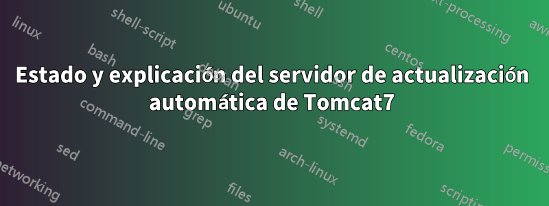 Estado y explicación del servidor de actualización automática de Tomcat7