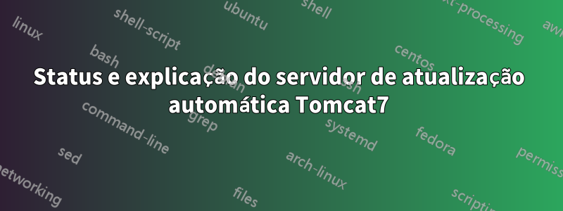 Status e explicação do servidor de atualização automática Tomcat7