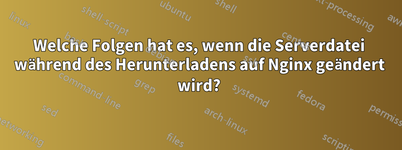 Welche Folgen hat es, wenn die Serverdatei während des Herunterladens auf Nginx geändert wird?