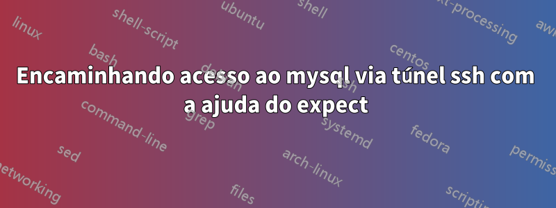 Encaminhando acesso ao mysql via túnel ssh com a ajuda do expect