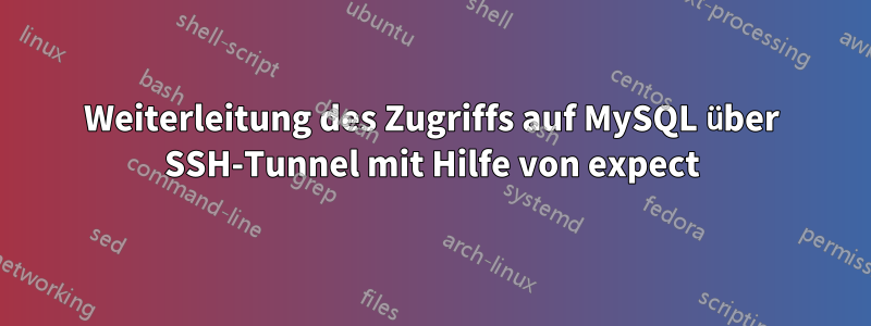 Weiterleitung des Zugriffs auf MySQL über SSH-Tunnel mit Hilfe von expect