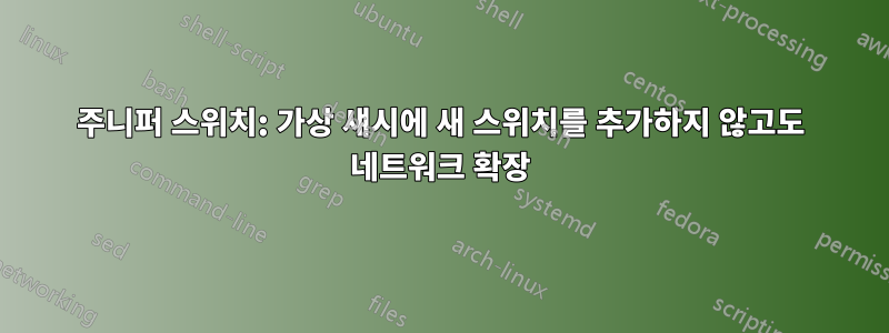 주니퍼 스위치: 가상 섀시에 새 스위치를 추가하지 않고도 네트워크 확장