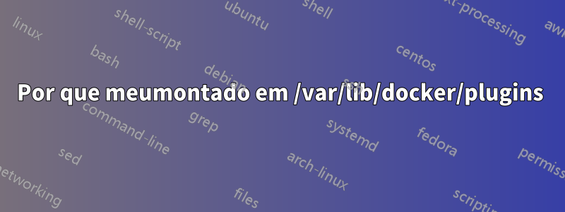 Por que meumontado em /var/lib/docker/plugins