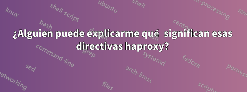 ¿Alguien puede explicarme qué significan esas directivas haproxy?