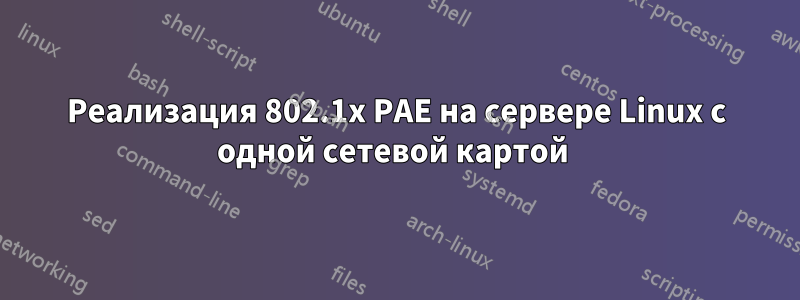 Реализация 802.1x PAE на сервере Linux с одной сетевой картой 