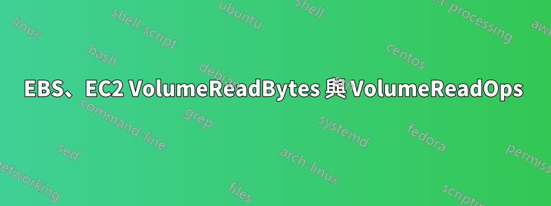 EBS、EC2 VolumeReadBytes 與 VolumeReadOps