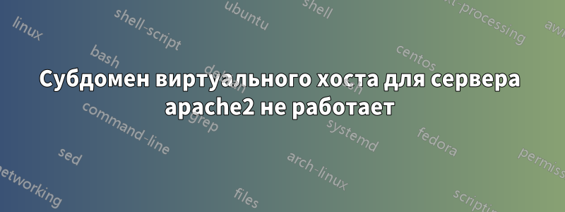 Субдомен виртуального хоста для сервера apache2 не работает