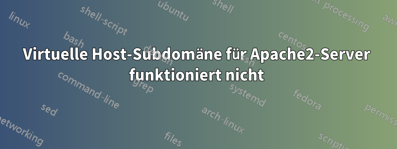 Virtuelle Host-Subdomäne für Apache2-Server funktioniert nicht