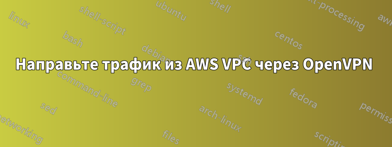 Направьте трафик из AWS VPC через OpenVPN