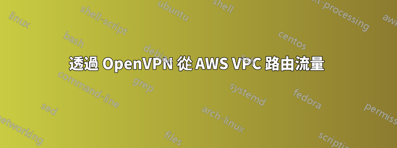 透過 OpenVPN 從 AWS VPC 路由流量