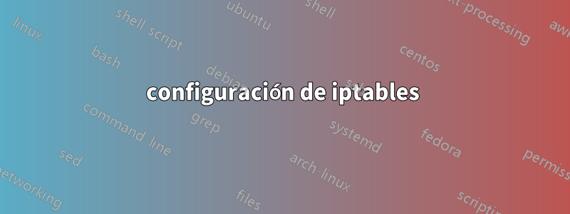 configuración de iptables