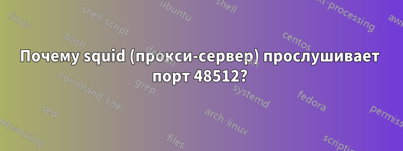 Почему squid (прокси-сервер) прослушивает порт 48512?