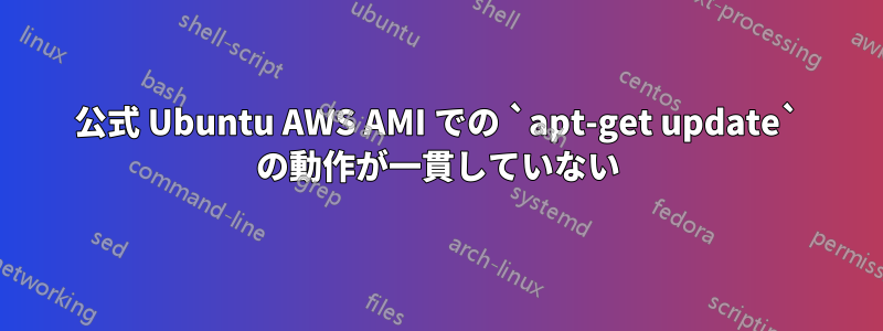 公式 Ubuntu AWS AMI での `apt-get update` の動作が一貫していない