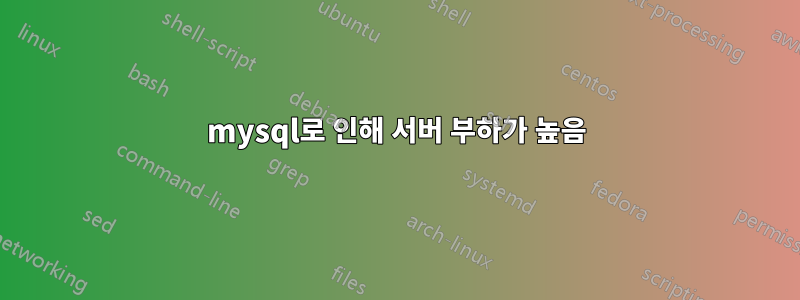 mysql로 ​​인해 서버 부하가 높음