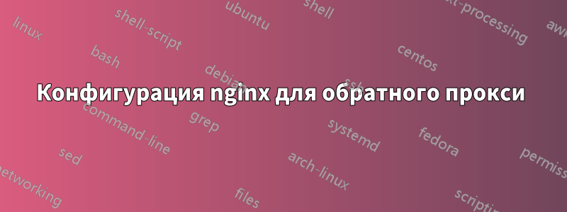 Конфигурация nginx для обратного прокси