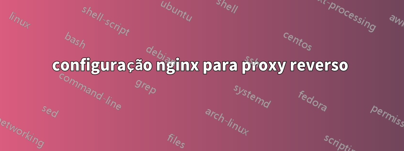 configuração nginx para proxy reverso