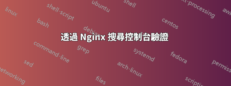 透過 Nginx 搜尋控制台驗證