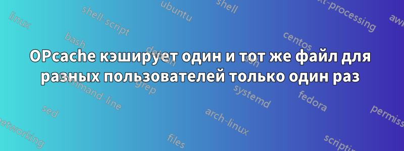 OPcache кэширует один и тот же файл для разных пользователей только один раз