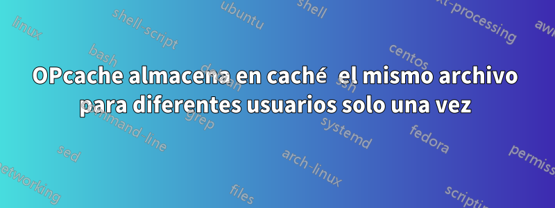 OPcache almacena en caché el mismo archivo para diferentes usuarios solo una vez