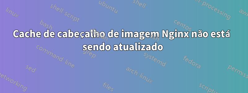Cache de cabeçalho de imagem Nginx não está sendo atualizado