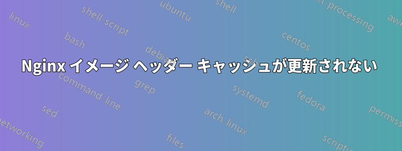 Nginx イメージ ヘッダー キャッシュが更新されない