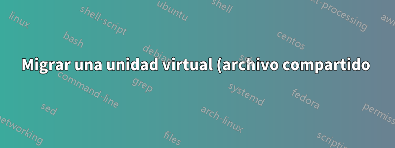Migrar una unidad virtual (archivo compartido) de Windows Server 2008 a 2016