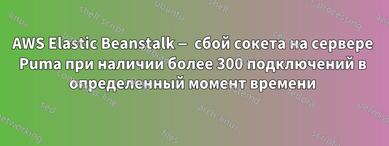 AWS Elastic Beanstalk — сбой сокета на сервере Puma при наличии более 300 подключений в определенный момент времени
