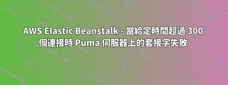 AWS Elastic Beanstalk - 當給定時間超過 300 個連接時 Puma 伺服器上的套接字失敗