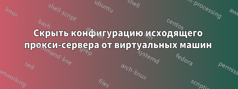 Скрыть конфигурацию исходящего прокси-сервера от виртуальных машин