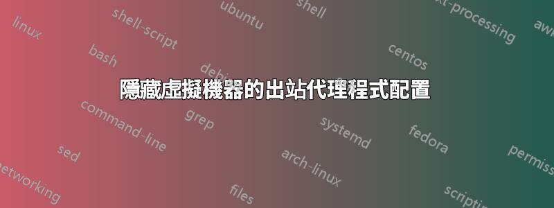 隱藏虛擬機器的出站代理程式配置