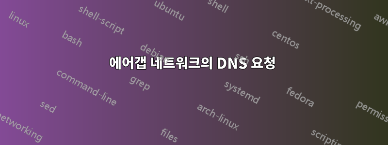 에어갭 네트워크의 DNS 요청