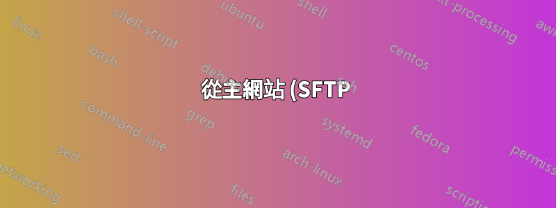 從主網站 (SFTP) 存取子目錄的 Chroot