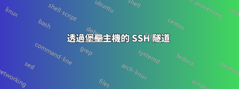 透過堡壘主機的 SSH 隧道