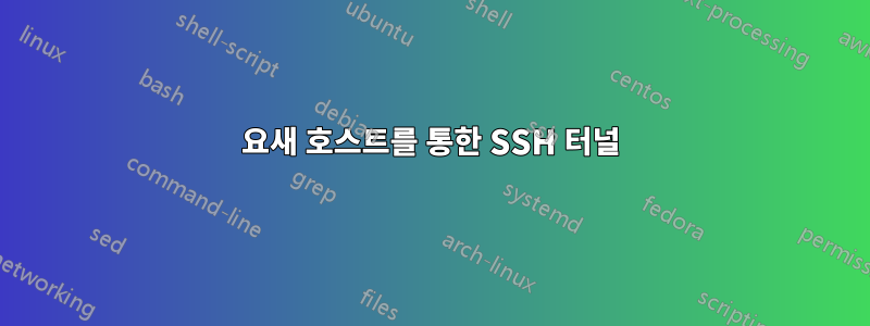 요새 호스트를 통한 SSH 터널