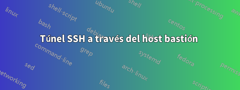 Túnel SSH a través del host bastión