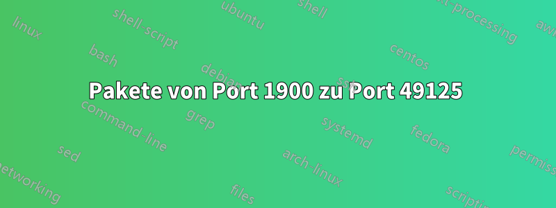 Pakete von Port 1900 zu Port 49125