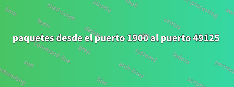 paquetes desde el puerto 1900 al puerto 49125