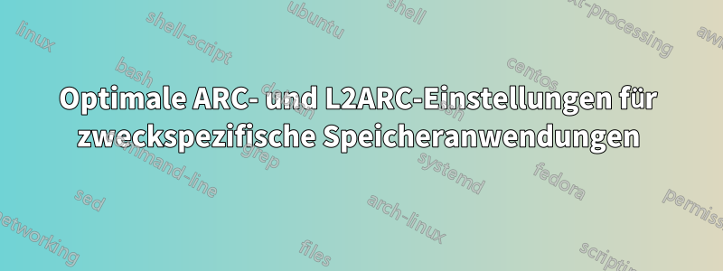 Optimale ARC- und L2ARC-Einstellungen für zweckspezifische Speicheranwendungen