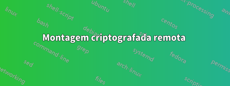 Montagem criptografada remota